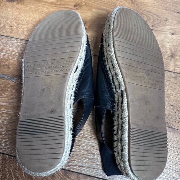 Palomitas Black Espadrilles Classic Rope Sole 38 - Picture 4 of 9